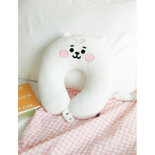 Bulletproof Youth Group Cartoon Baby U-Shaped Pillow Cute Plush Doll Lunch Break Travel Car BTS Cervical Pillow