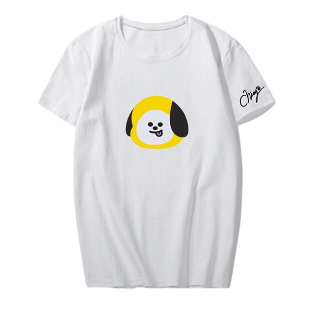 KPOP BT21 Korean Fashion BTS Bangtan Boys Cotton Tshirt K-POP T Shirts T-shirt